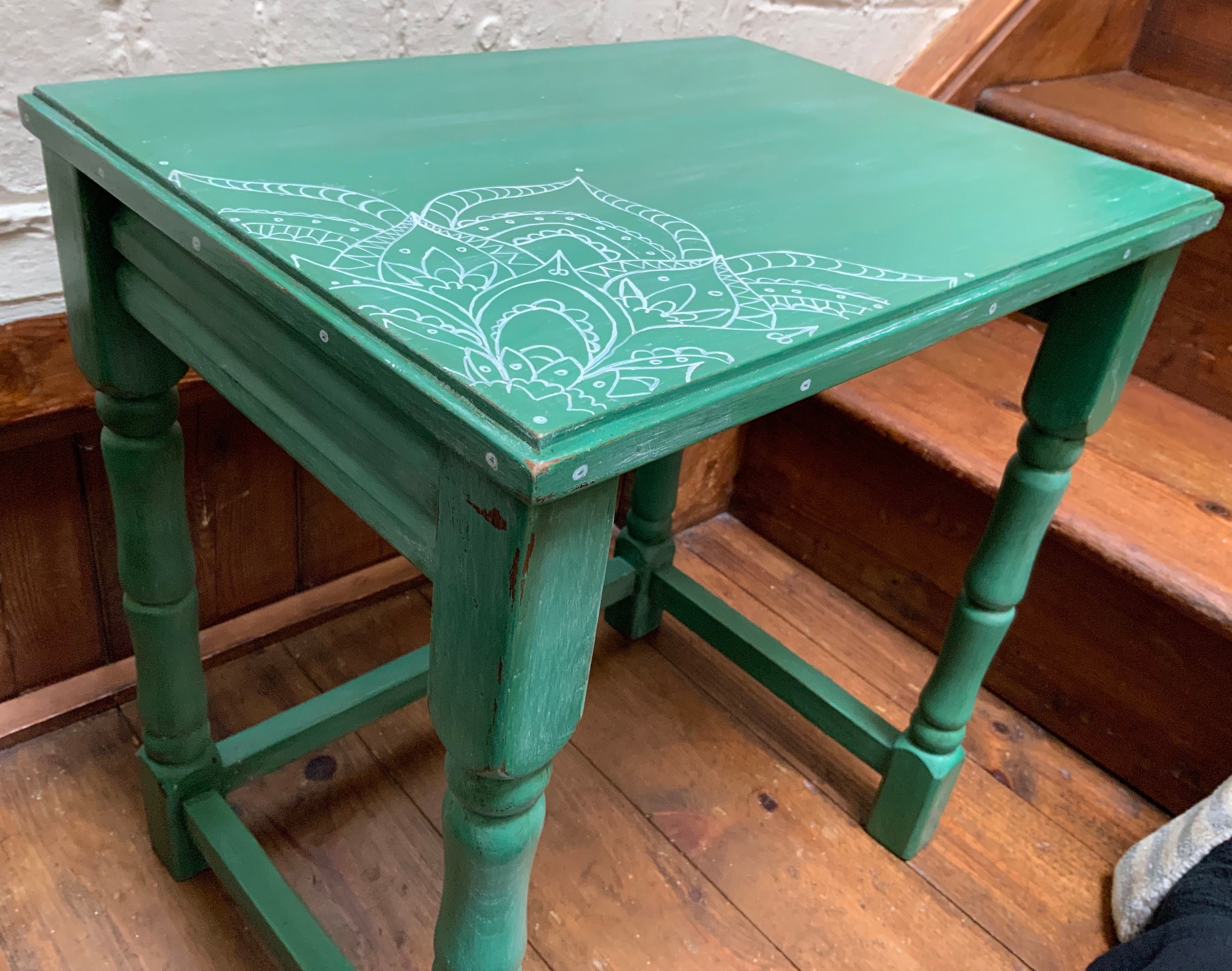 Hand Painted Coffee and Side Tables Etsy