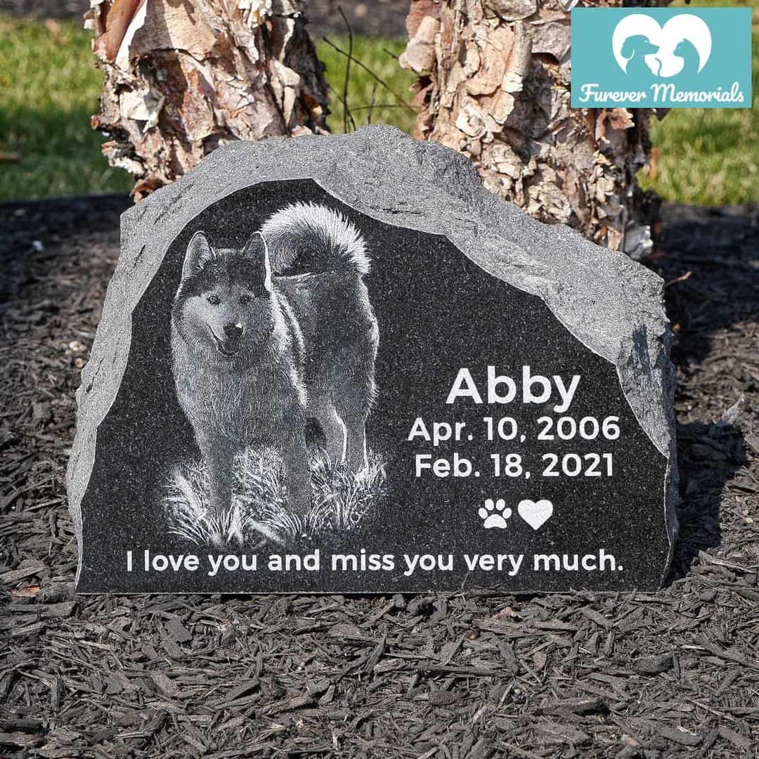 Custom Engraved Rustic Shaped Pet Memorial Diamondimpact Etsy