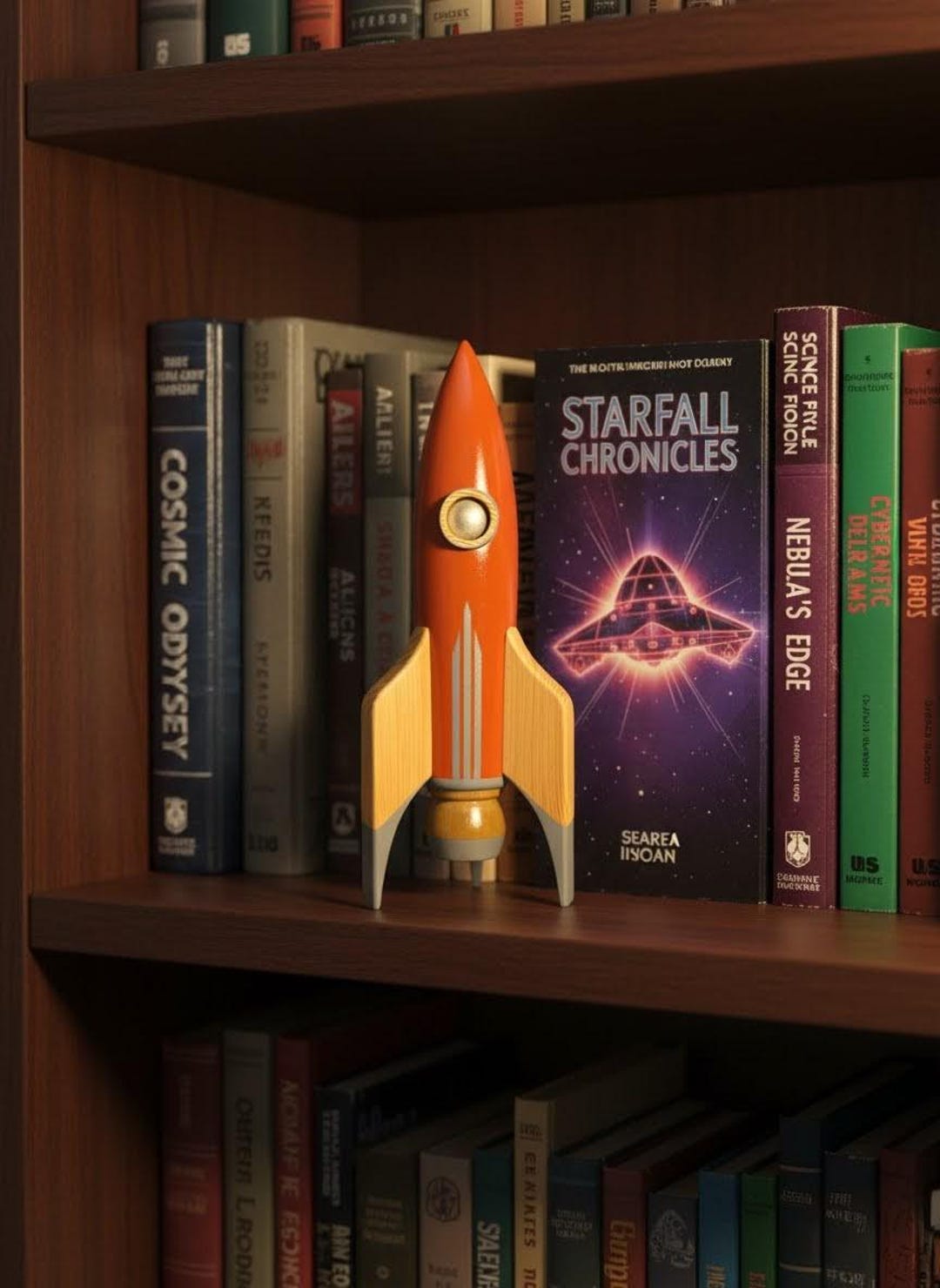 Handmade Wooden Rocket - Big Red - Etsy