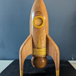 Handmade Mixed Wooden Rocket - Griffin - Etsy