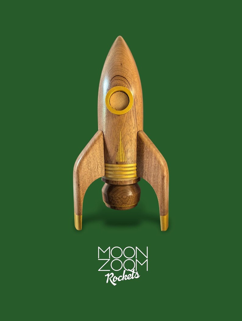 Handmade Mixed Wooden Rocket - Griffin - Etsy
