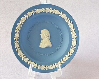 Vassoio Rotondo Jasperware Wedgwood – Plat/Plateau Céramique Bleu Céleste