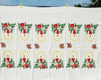 Linen Tablecloth 220 x 130 cm Pure Linen Tablecloth, Christmas Tablecloth, Vintage Tablecloth, Xmas gift, Christmas gift