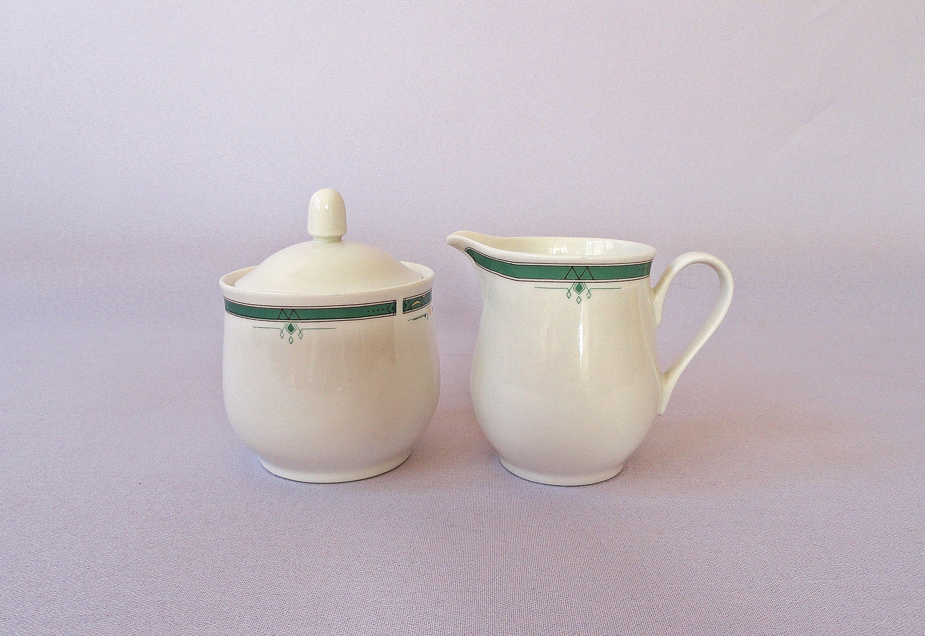 Burlington Fine Porcelain Sugar Bowl Creamer Set Etsy UK