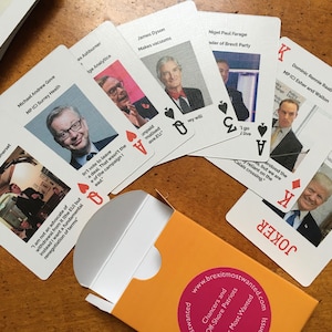 Brexit Most Wanted Playing Cards