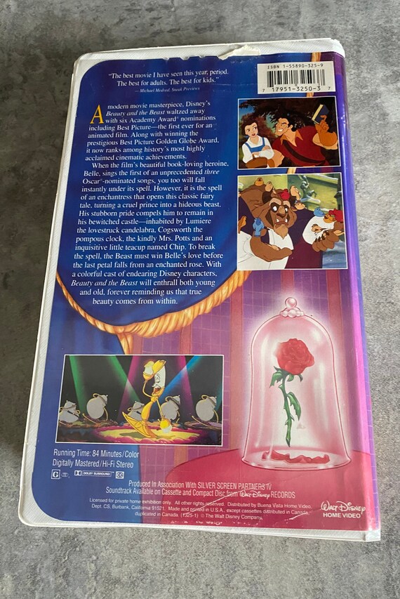 Vintage Beauty and the Beast VHS Tape Gem