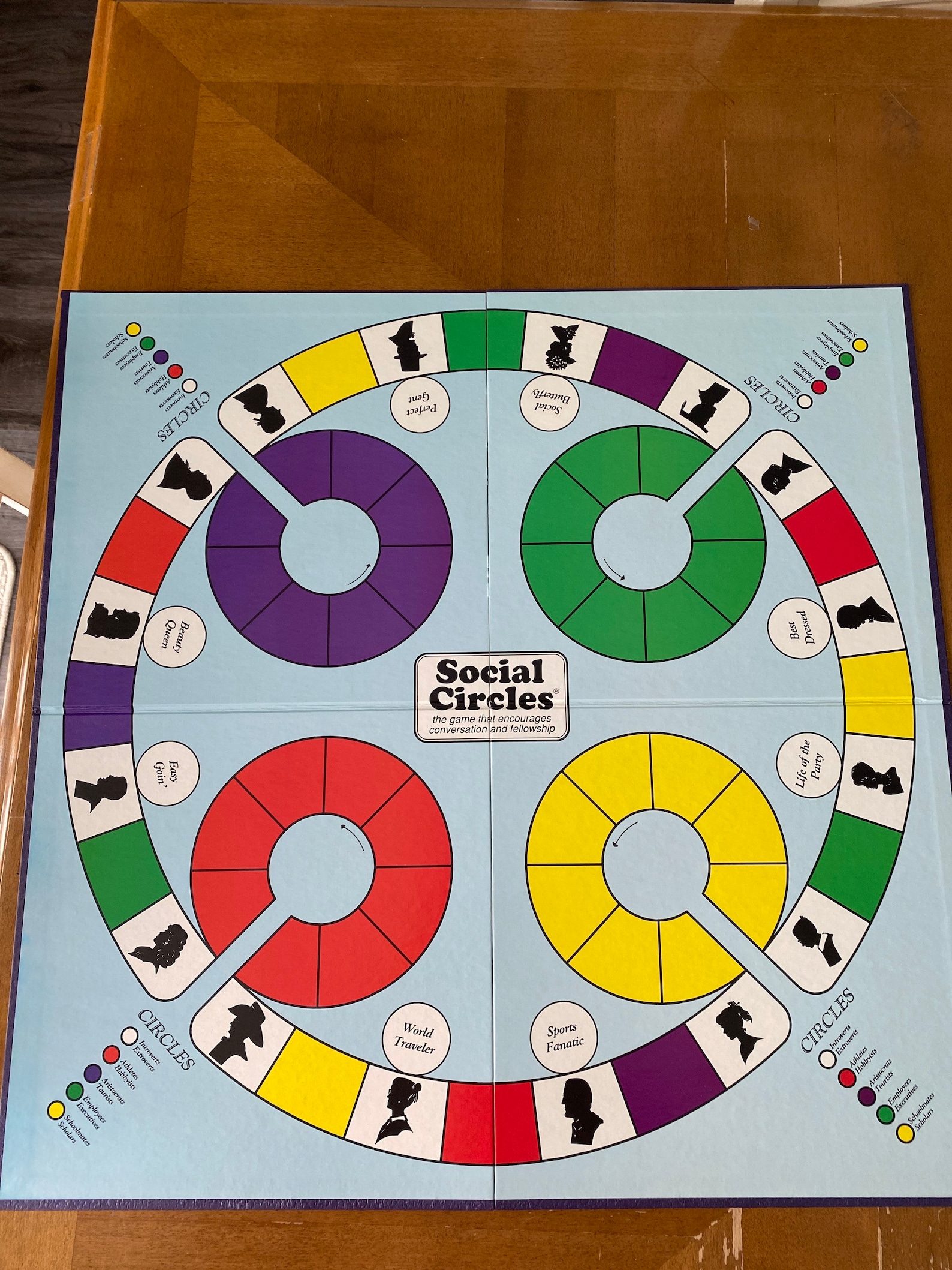 1991 Social Circles Board Game Etsy