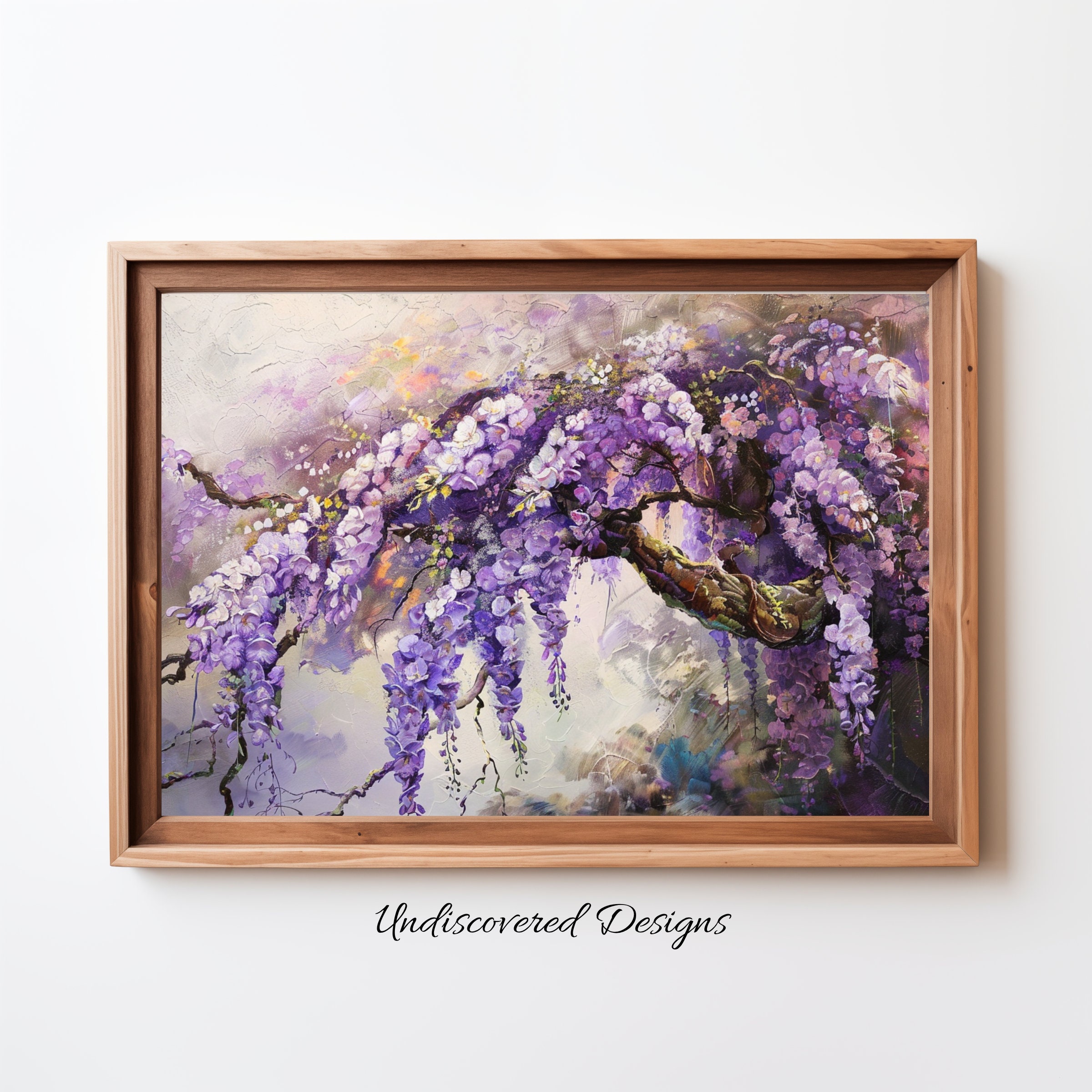 Wisteria Art Printout Printable Wall Art Vintage Art Prints Digital Art ...