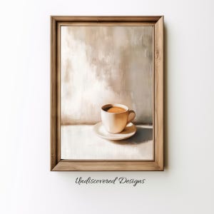 Vintage Coffee Still Life Art Print: Printable Wall Art (Digital Download)