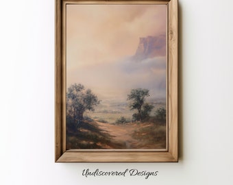 Arizona Desert Landscape Art Print: Boho Southwestern Decor (Digital Download)