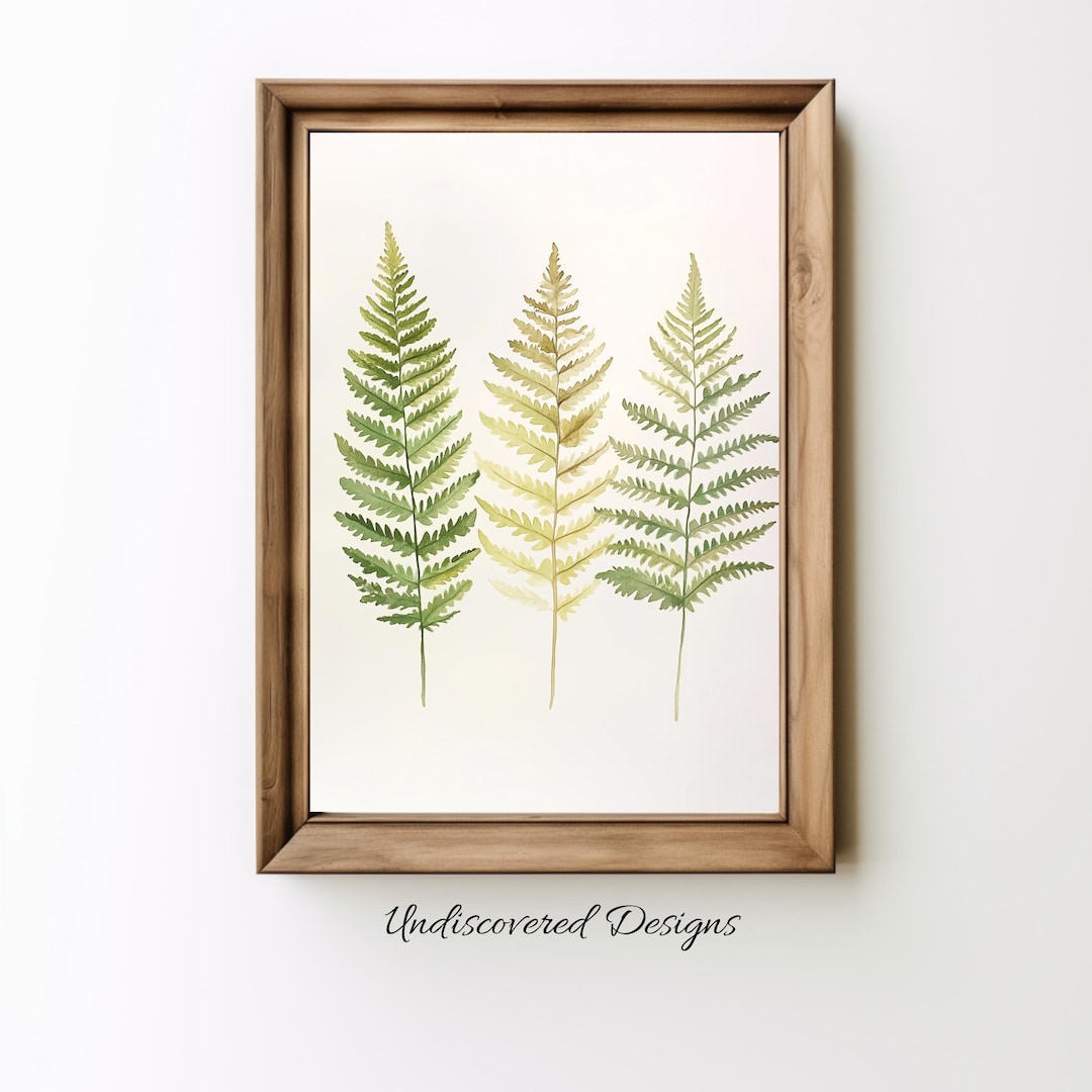 Ferns Printable Botanical Art Printout Printable Wall Art Vintage Art ...