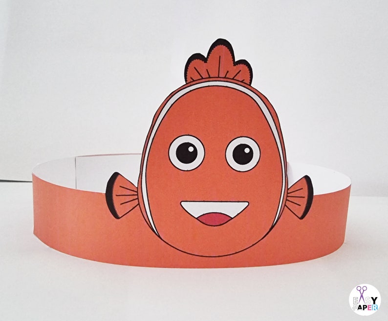 Clownfish Printable Paper Crown Crown Template Blue Tang Headband Dory Clownfish Printable Paper Crown Crown Template Blue Tang Headband Dory