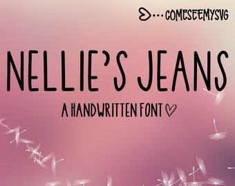 Nellie's Jeans Tall Script Font Commercial Use OK