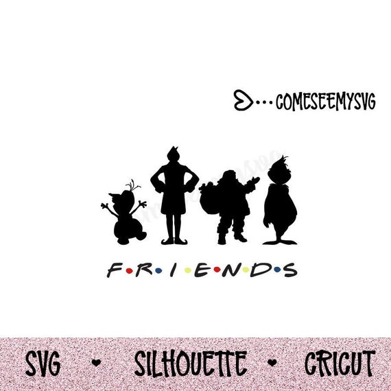 Download Svg Christmas Friends Elf Santa Snowman Png File Commercial Etsy