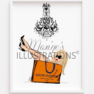 Vuitton shopping shop bag