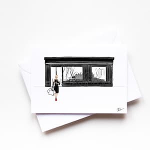 Carte de vœux inspirée de la mode A6 personnalisée Karl, cadeau pour mariage fiancé, petite amie, épouse, amour, mode par Maxine's Illustrations