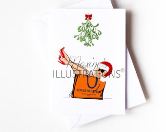 Personalised A6 Fashion Greeting Christmas Card Gift Engage 