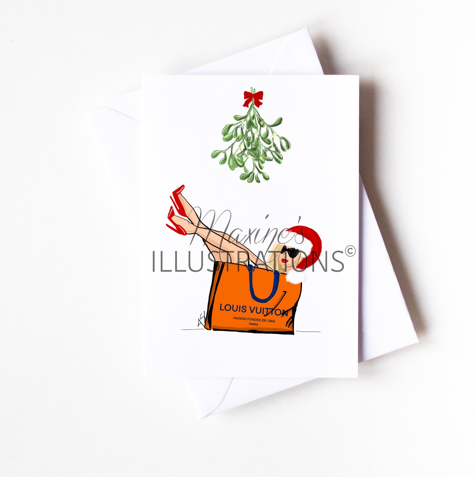 Personalised A6 Fashion Greeting Christmas Card Gift Engage 