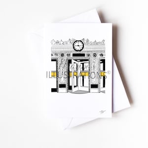Personalisierte A6 Mode selfridges Grußkarte, Geschenk verlobt Hochzeit, Freundin, Frau, Einkaufen, Designer, Taschen von Maxine's Illustrations