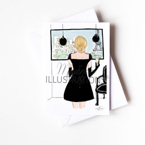 Spersonalizowana kartka sylwestrowa (karta A6) - Karta stacjonarna Karty ślubne Karty urodzinowe Karty na wieczór panieński autorstwa Maxine's Illustrations