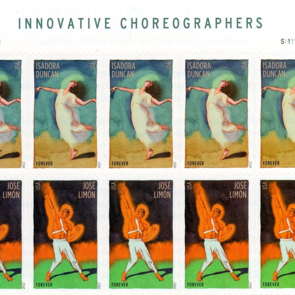 Innovative Choreographers Postage Stamps