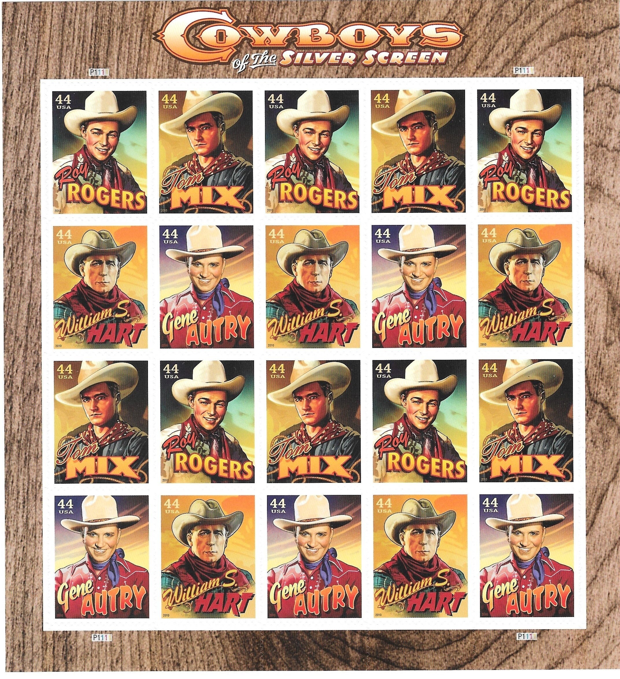 Cowboys of the Silver Screen Stamps | Etsy
