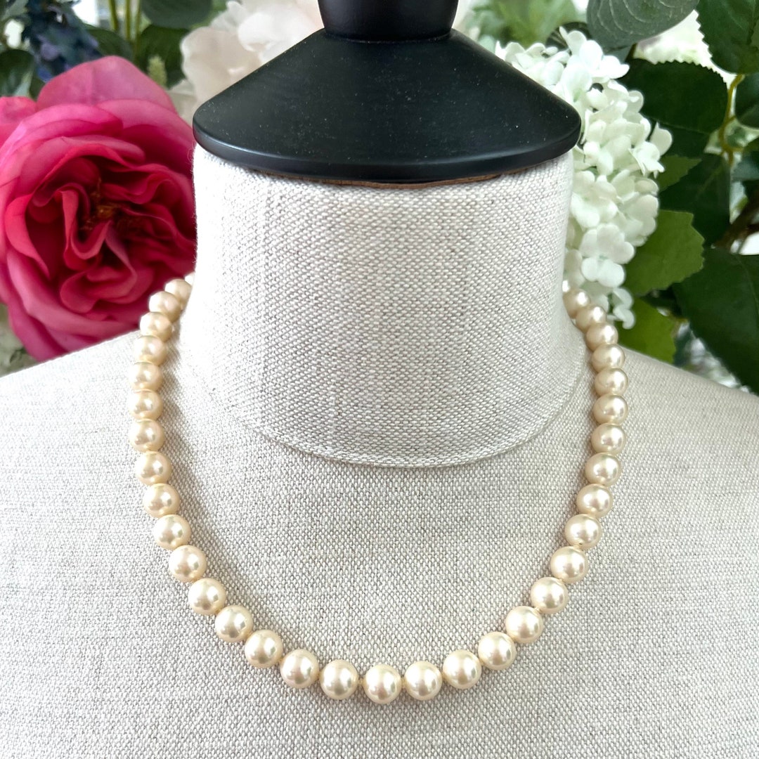 3 Strand Mesh Faux Pearl Belt With Seed Bead Pearls vintage statement piece