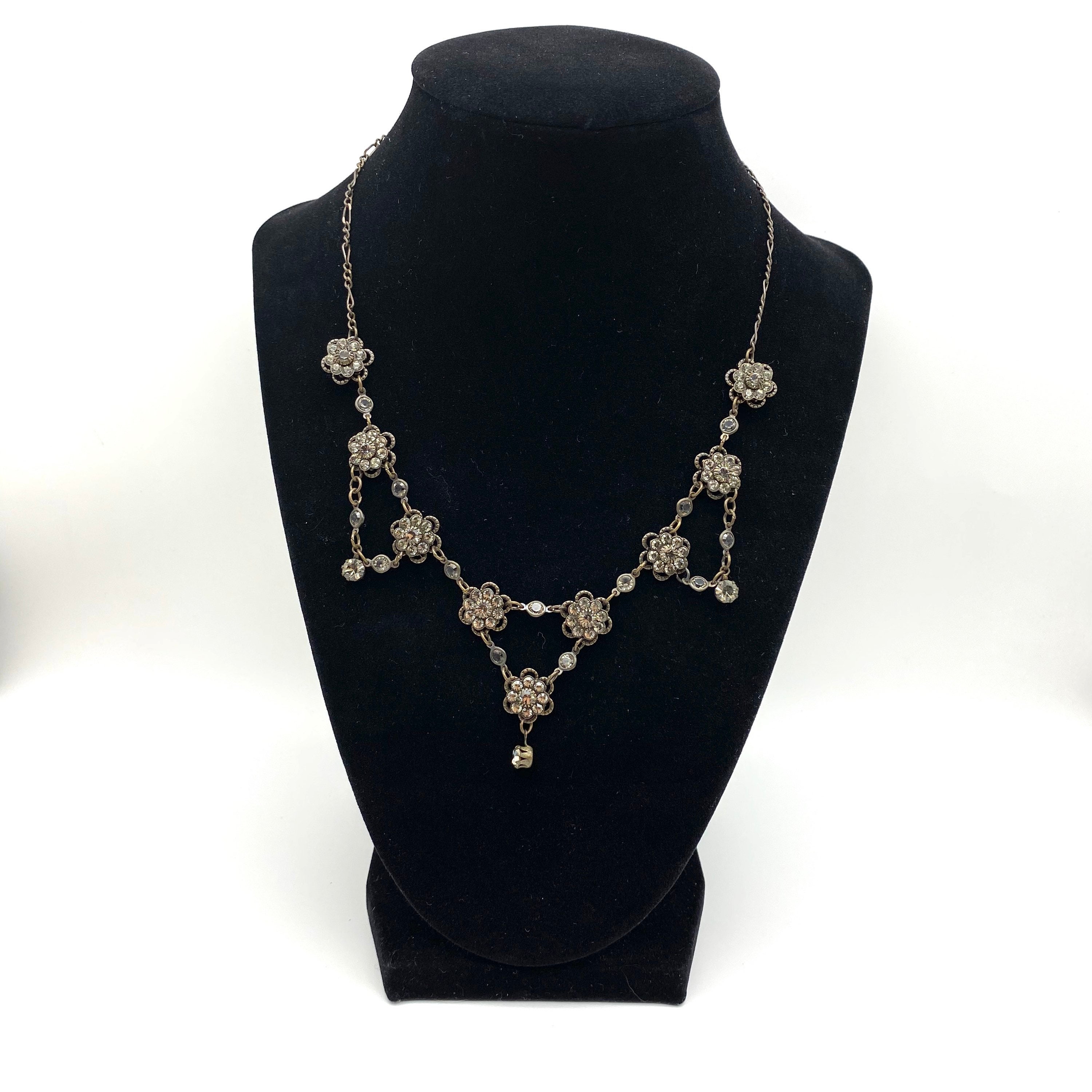 Collier Kenny Ma San Francisco Vintage - Pendentif Fleur - Longueur 41-45 Cm - Occasion