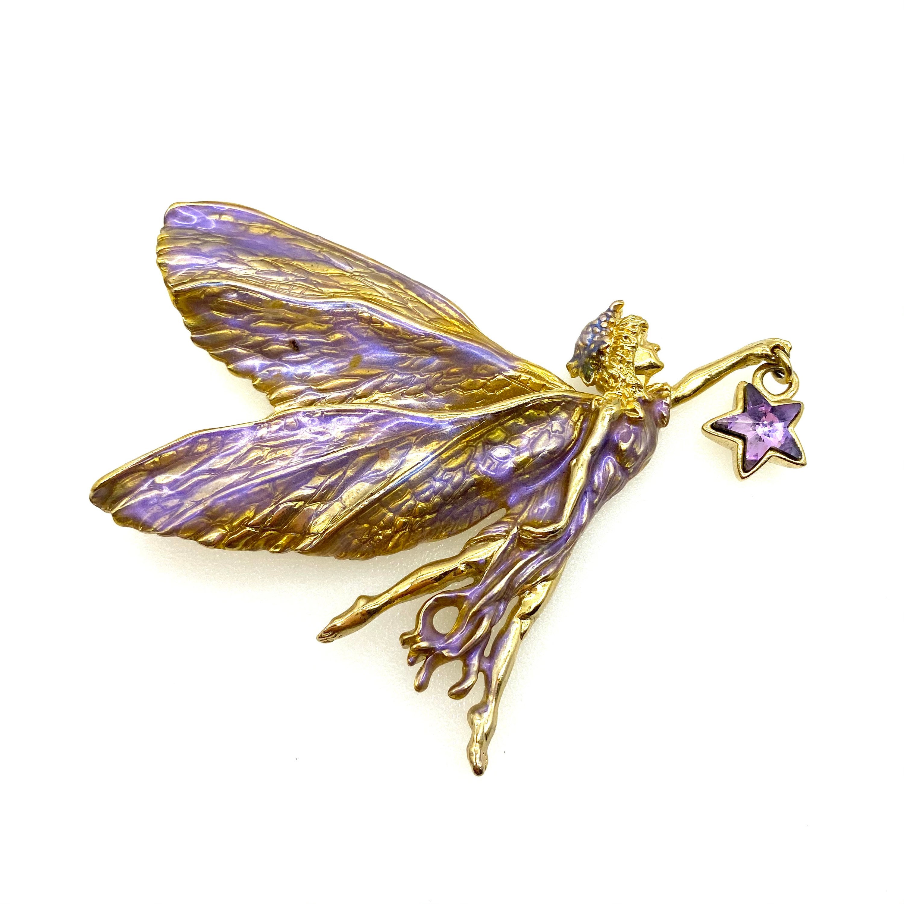 Kirks Folly Large Astral Fairy Brooch in Original Box