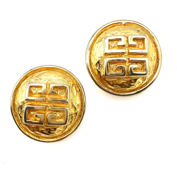 Parfums Givenchy-France 4G Logo Clip On Earrings - image 1