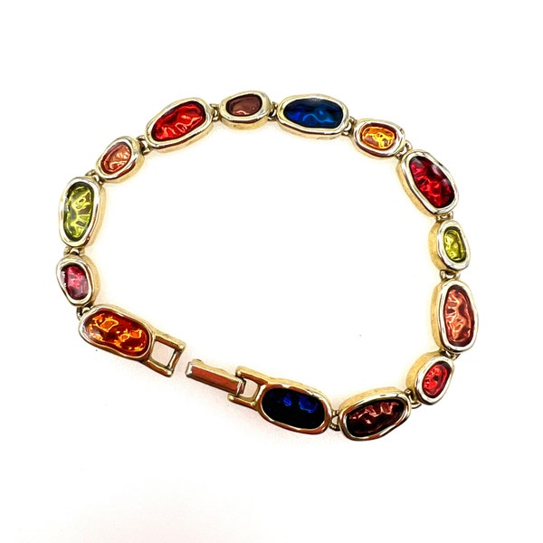 CIRO Multi Colour Enamel Bracelet