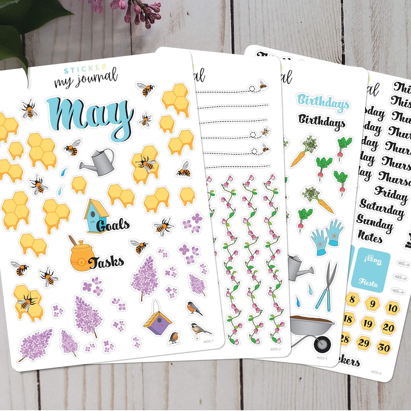 Journal Stickers - Etsy