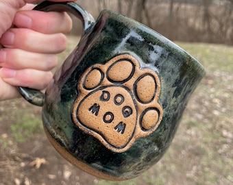 16 oz Dog Mom Mug, Handcrafted Coffee Cup, Ceramic Cup, Dog Lover Mug