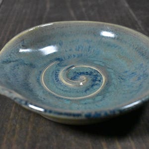 Large Spoon Rest, Ceramic Spoon Rest, 5 inch diameter