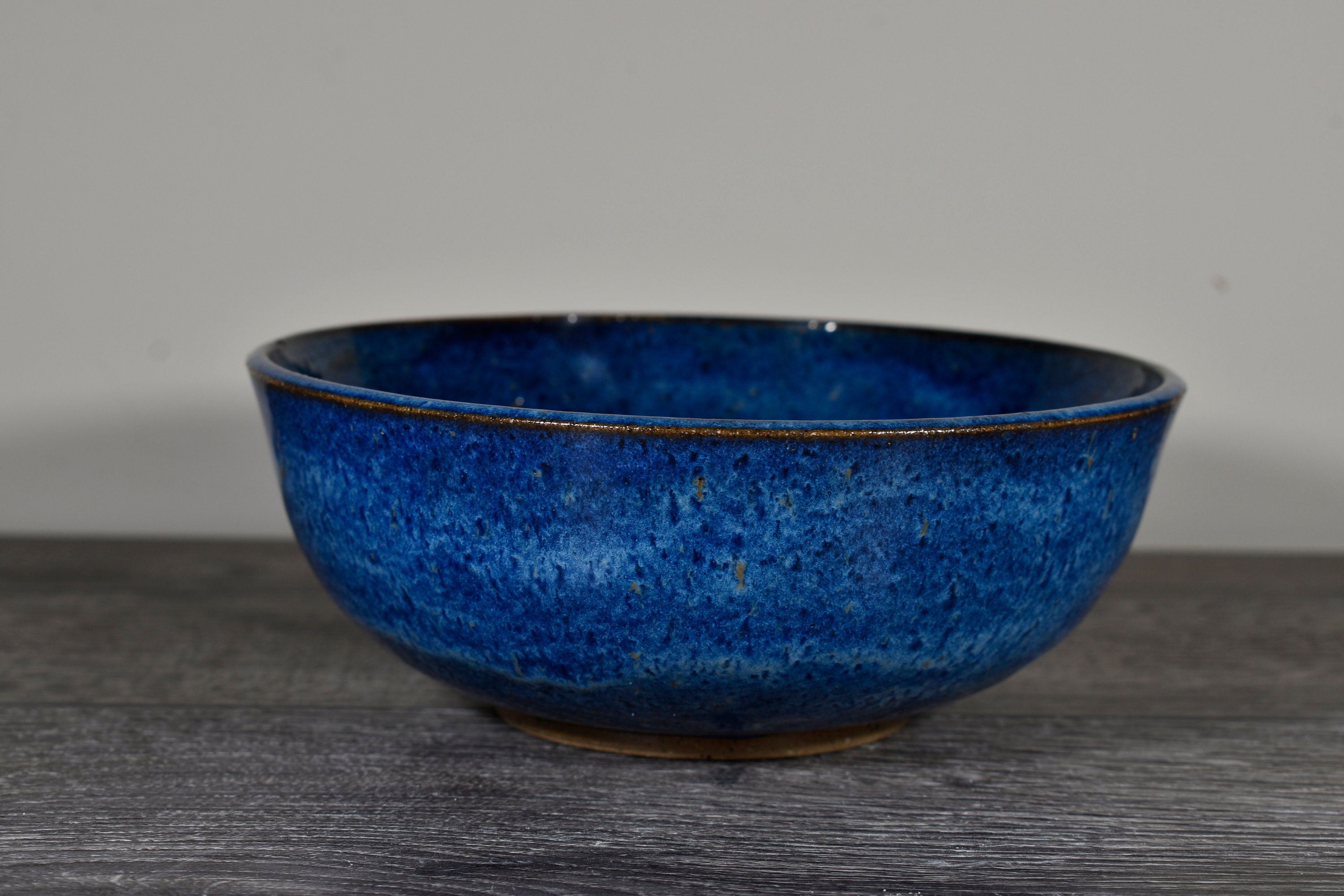 Blue Bowl Small Ceramic Bowl Blue 6 1/2 Diameter and 2 | Etsy