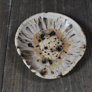 Large Spoon Rest, Ceramic Spoon Rest, Sandstone, 5 inch diameter