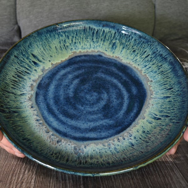 Ceramic Platter, Ceramic Plate, Small Platter, 11 inch diameter