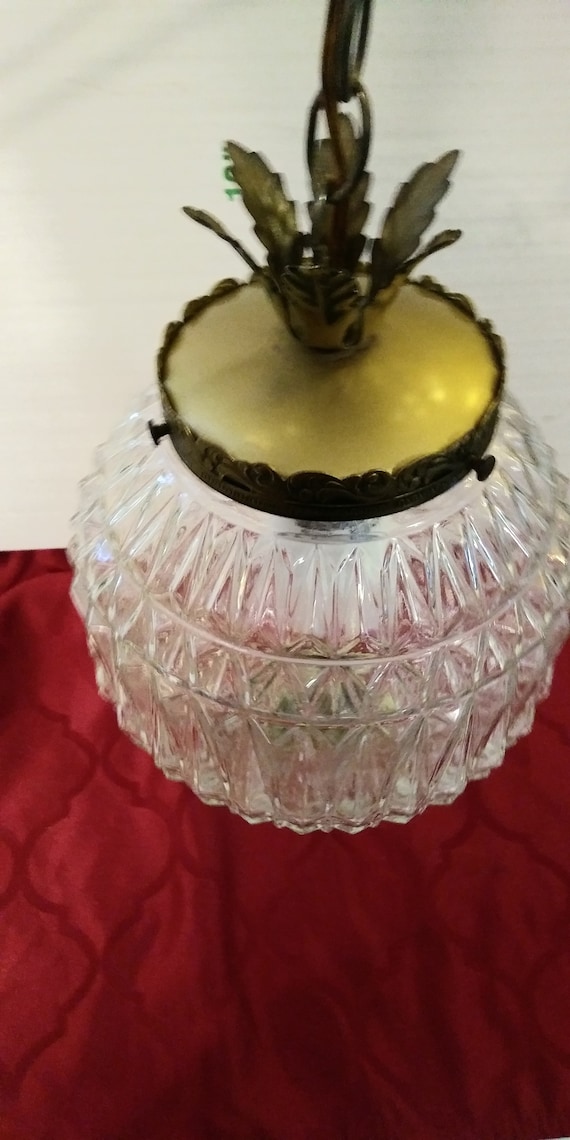 Vintage Pineapple Glass Hanging Light Ceiling Light Pendant Light