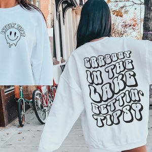 Errbody At The Lake Gettin Tipsy Svg, Lake House Retreat Svg, Nature Lover Png, Getaway T-Shirt Design, Cosy Vibes Quotes, Lake Life Svg