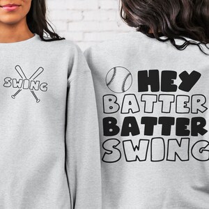 Hey Batter Batter Swing Svg Png, Baseball Season Shirt, Sport Mama Svg, Baseball Season Support Team Svg, Fun Baseball Sport Svg Design, Png