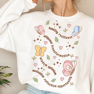 Butterfly SVG PNG, Wisdom Svg, Self love svg, Inspirational svg, Kindness svg, Retro Svg, boho svg, Transformation svg, Growth Svg