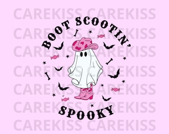 ブーツ スクート 不気味な PNG SVG、ウエスタン ゴースト png、不気味な SVG PNG、レトロなハロウィーン デザイン、カウボーイ ゴースト PNG、ウエスタン ハロウィーン昇華