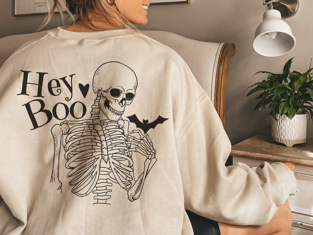 Hey Boo Skeleton Hey Boo Svg Png, Stay Spooky Svg, Skeleton Svg, Bat Svg, Halloween Png ...