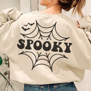 Spooky Spiderweb Svg Png, Bats Svg, Stay Spooky SVG and PNG, Halloween Svg, Spooky svg,  Retro Halloween svg, Spooky Season Svg, Simple Svg