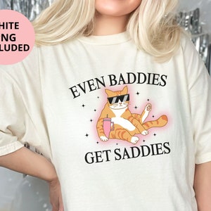 Até os bandidos ficam tristes, Funny Cat Meme PNG, Mental Health Png, Anxiety Png, TDAH Gift, Cyber Y2k, Boujee Png, Funny Png Designs