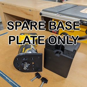 SPARE BASE PLATE for Palm Router Edge Band Trimmer for DeWalt, Milwaukee, Makita, Bosch, Ridgid, Ryobi