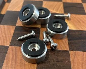 Stainless, non slip, cutting board feet 1"
