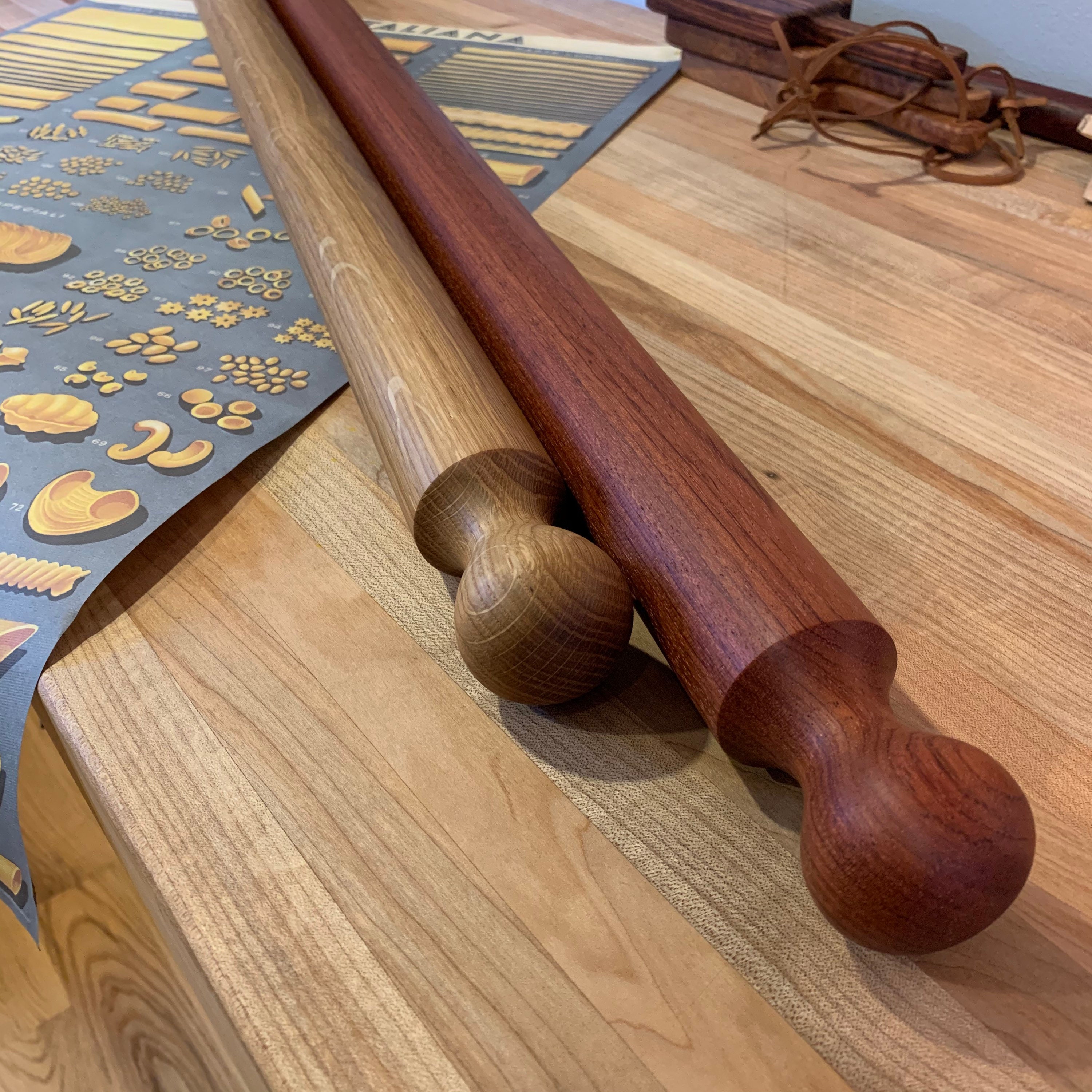 Classic Hand Turned Italian Mattarello Rolling Pin 40 Etsy Canada