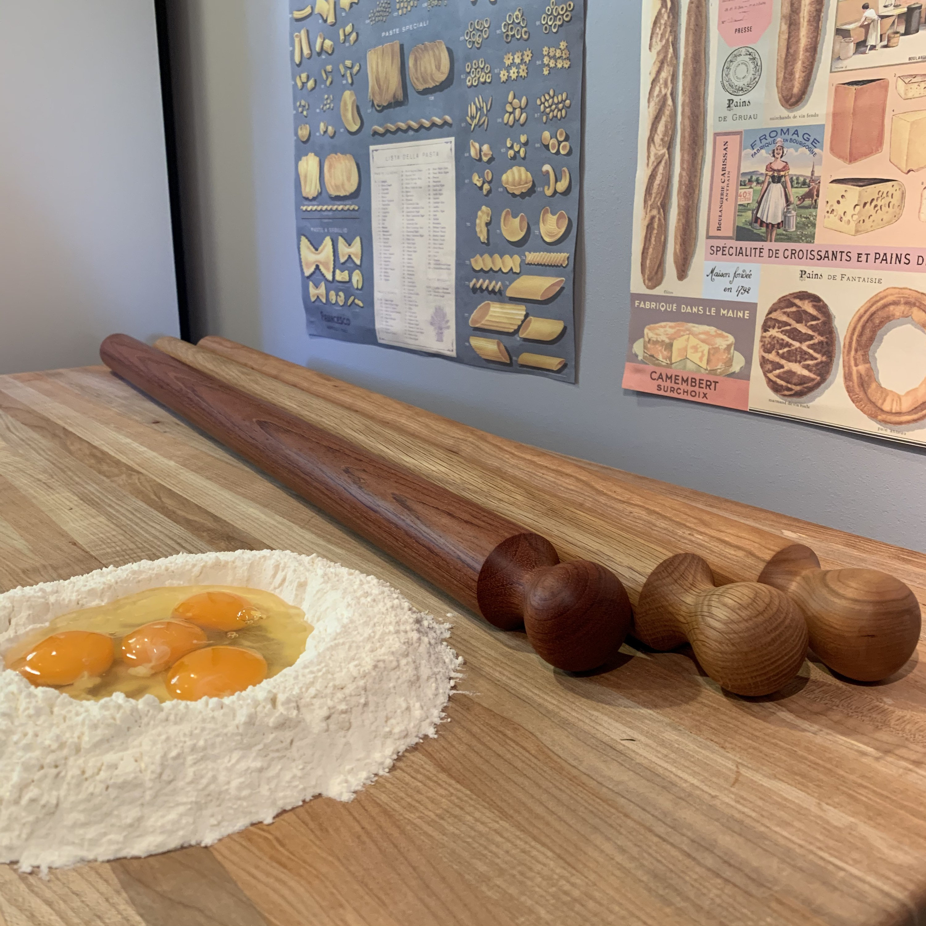 Classic Italian Mattarello rolling pin 40 102cm Etsy