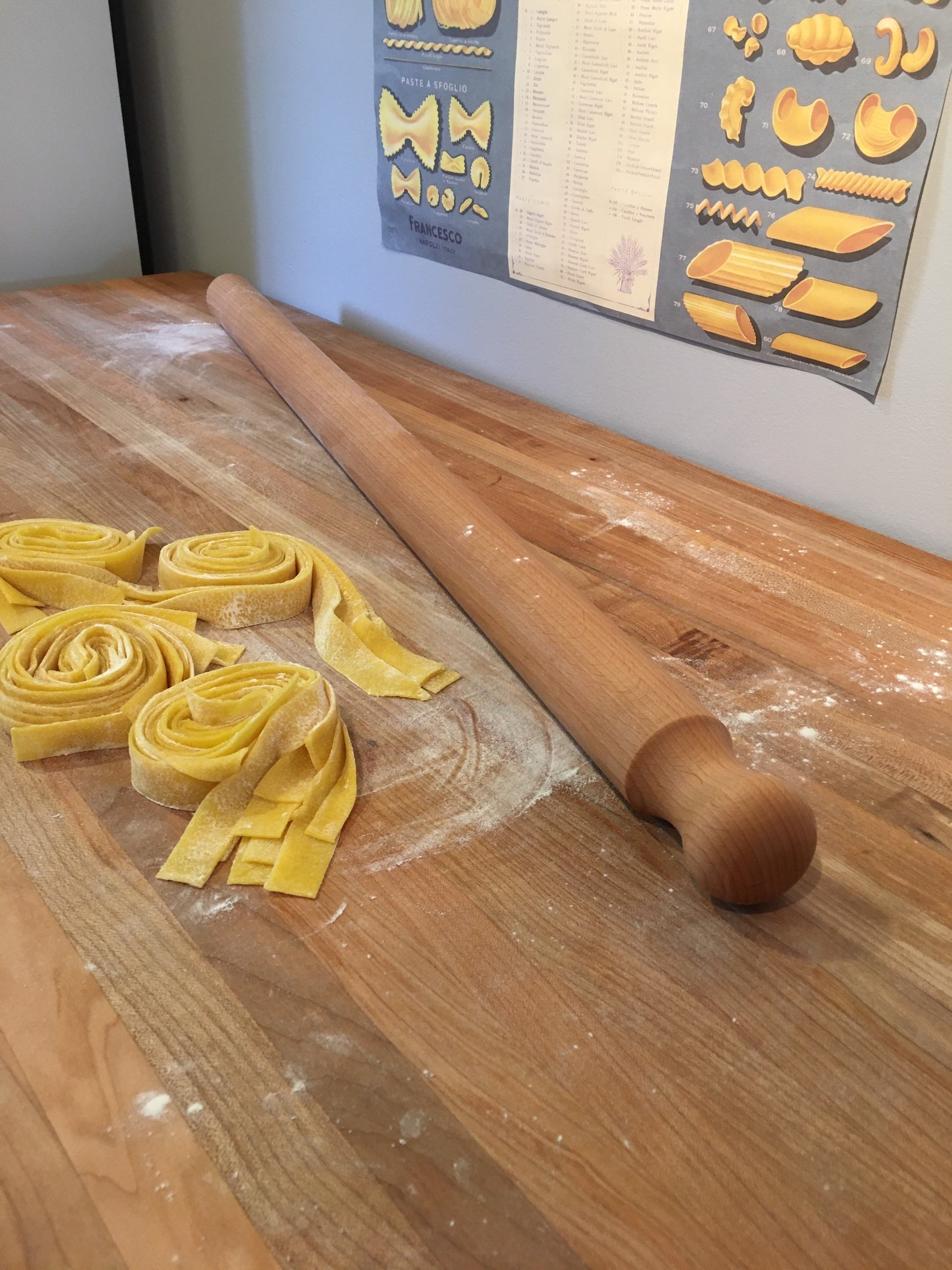 Classic Hand Turned Italian Mattarello Rolling Pin 40 Etsy